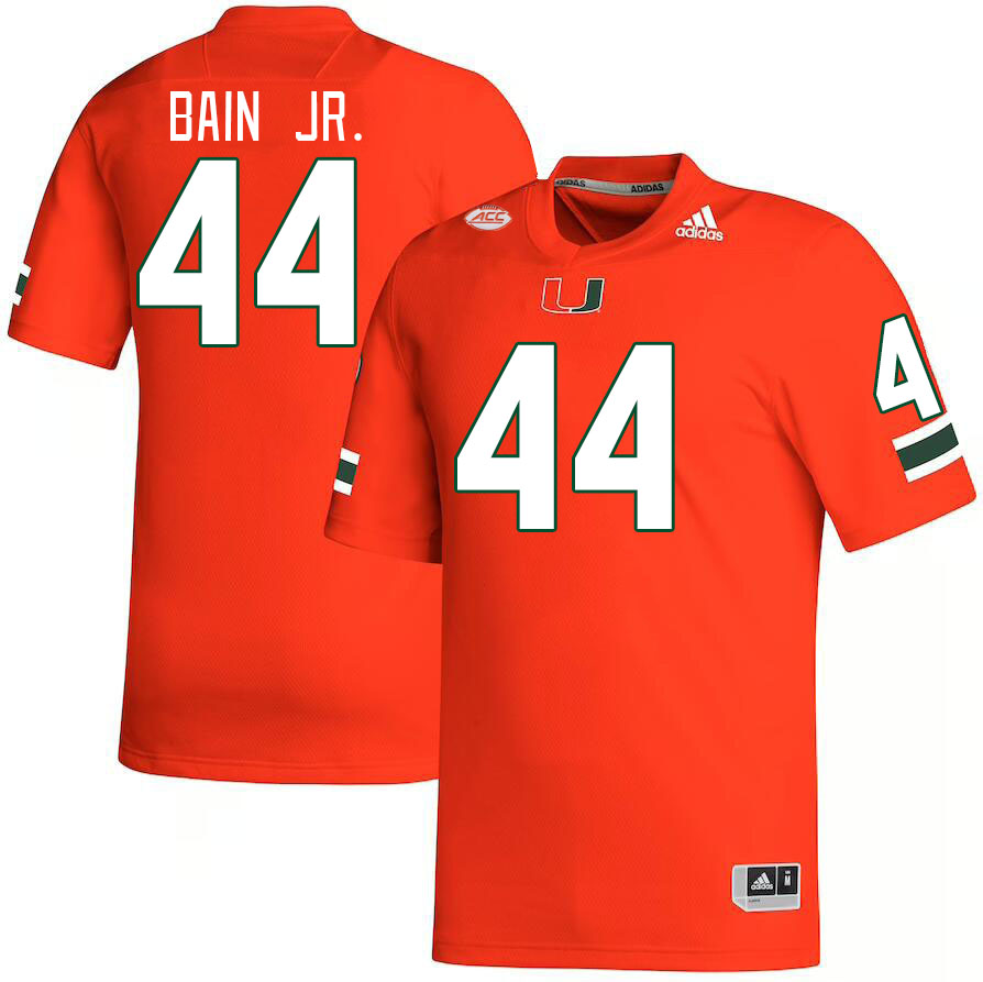 Men #44 Rueben Bain Jr. Miami Hurricanes College Football Jerseys Stitched-Orange